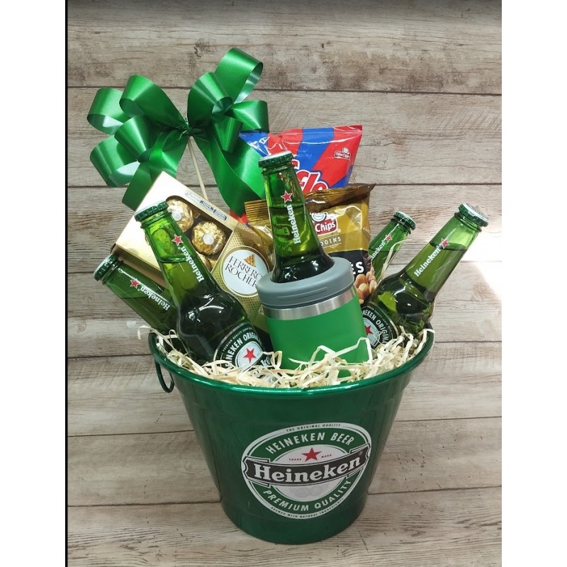 Kit Heineken com Copo térmico e Balde de Alumínio